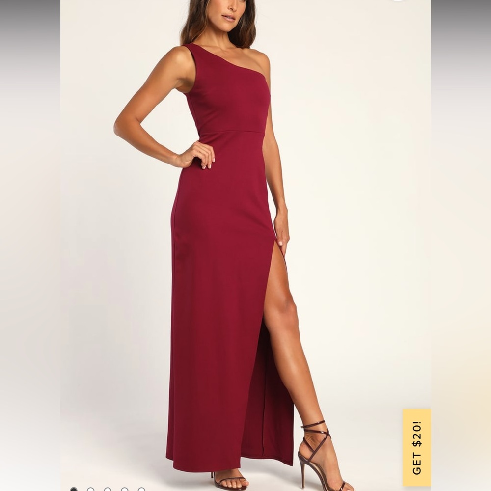 Lulus One Shoulder Maxi Dress